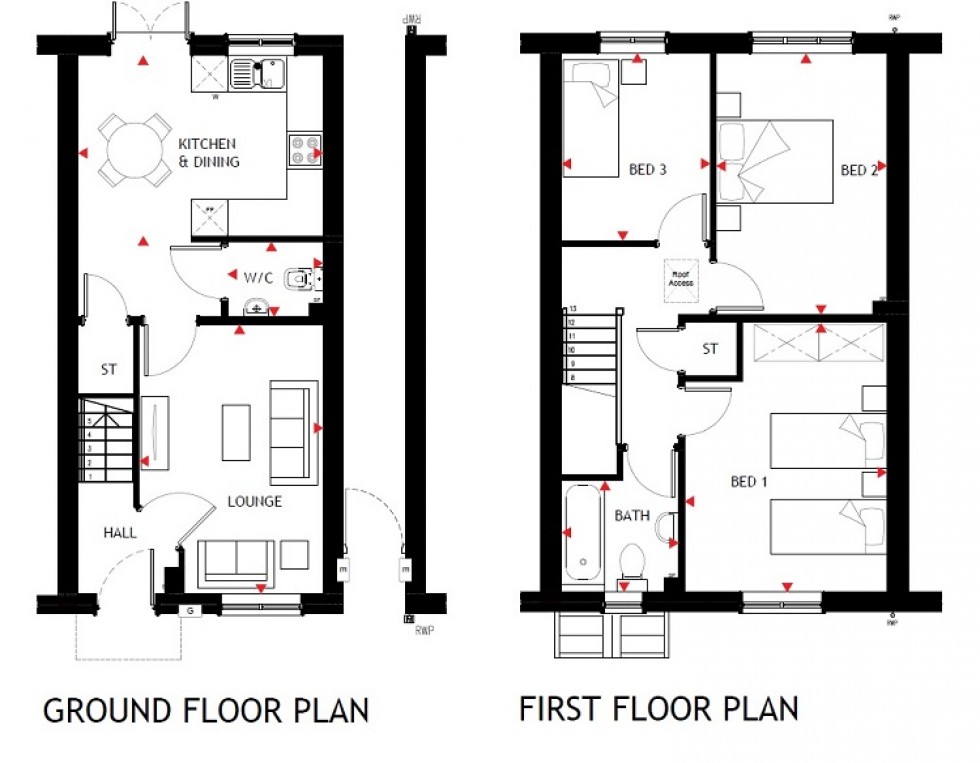 Floorplan for Pickford Green, Coventry, West Midlands