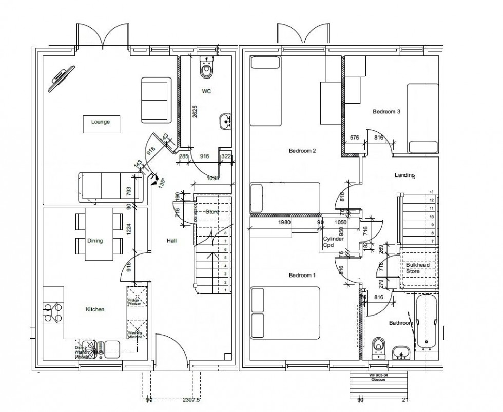 Floorplan for Off A480, Credenhill, Hereford