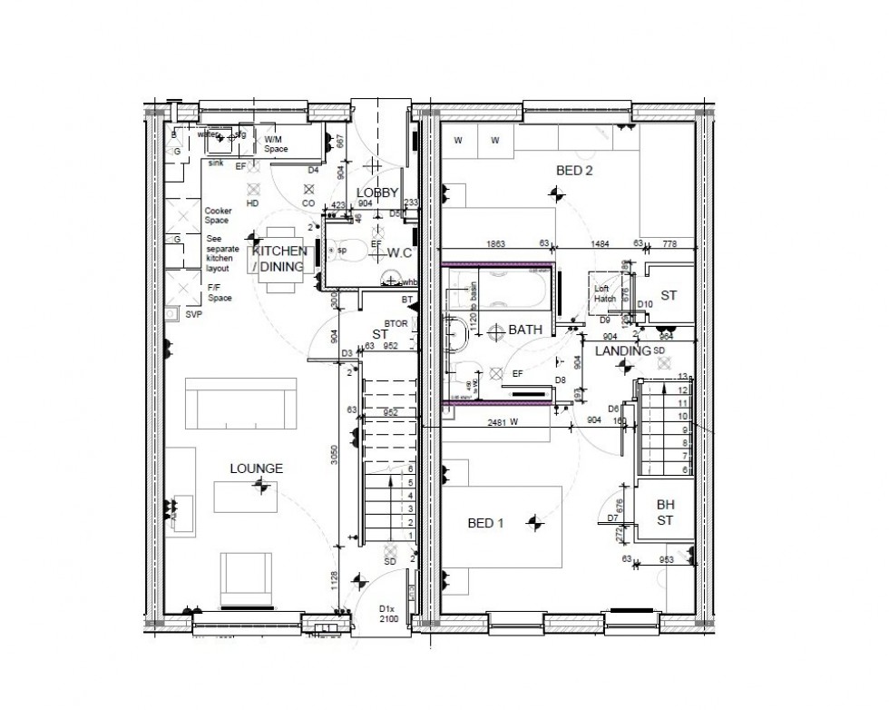 Floorplan for Watling Street, Nuneaton, Warwickshire