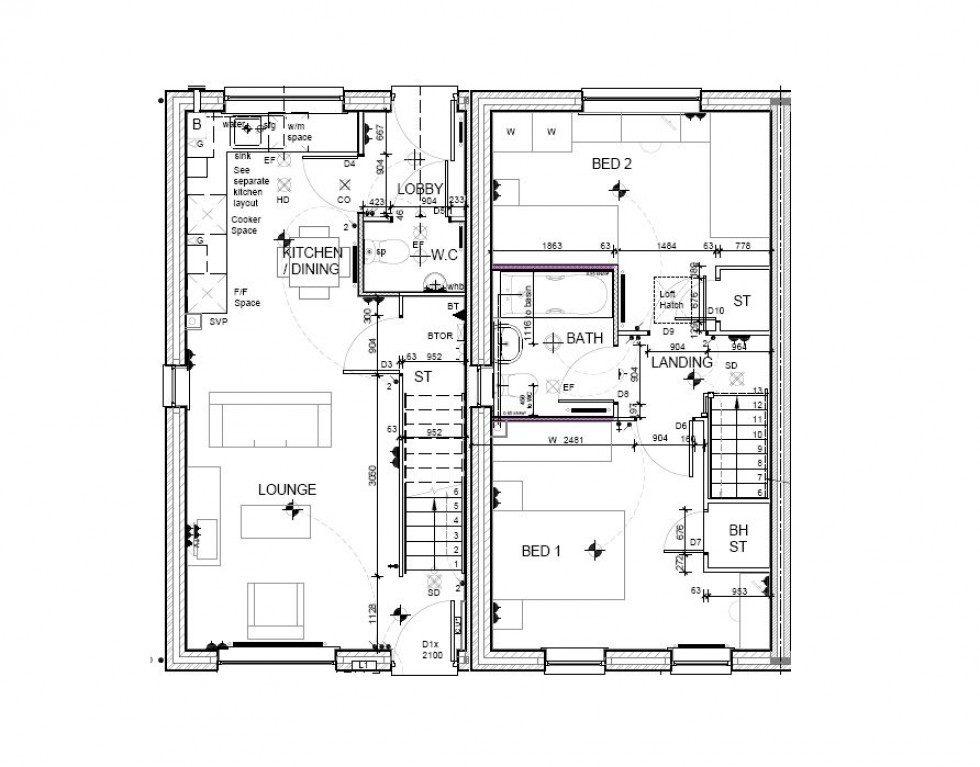 Floorplan for Watling Street, Nuneaton, Warwickshire