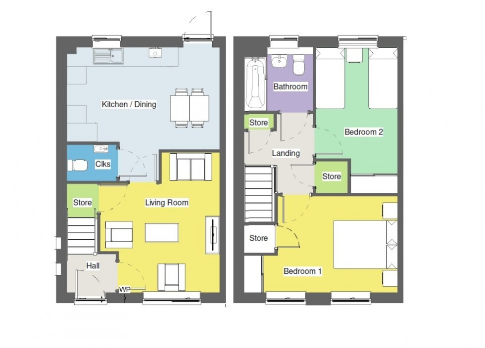 Floorplan for Gipsy Lane, Nuneaton, Warwickshire