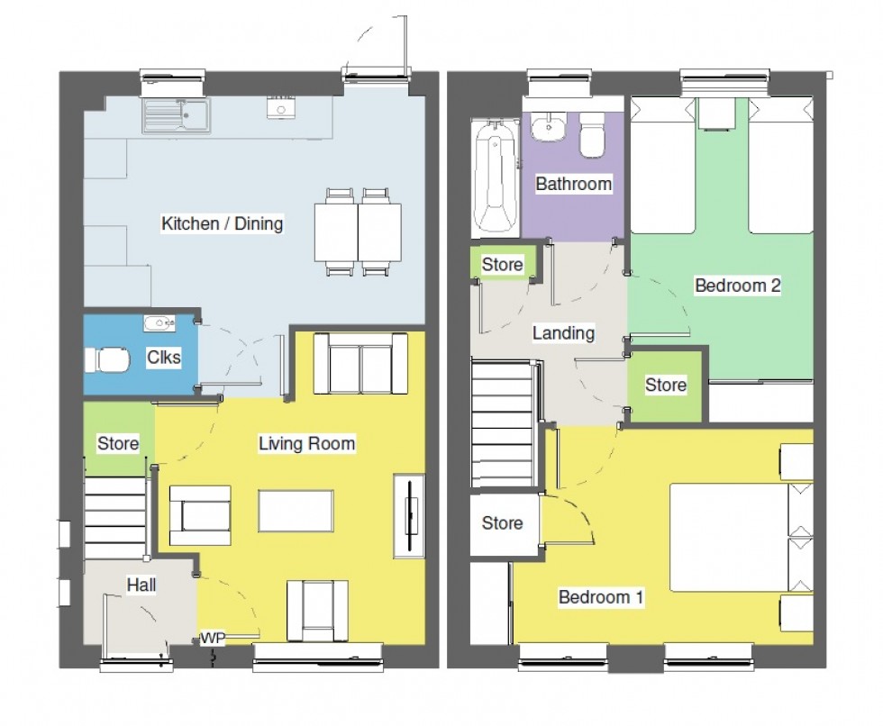 Floorplan for Gipsy Lane, Nuneaton, Warwickshire