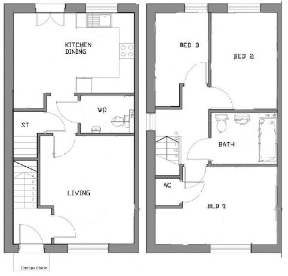 Floorplan for Tidbury Green, Solihull, West Midlands