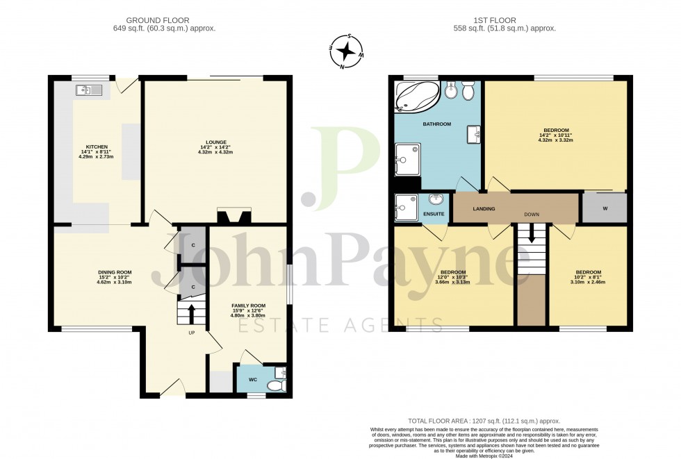 Floorplan for Baginton, Coventry, Warwickshire