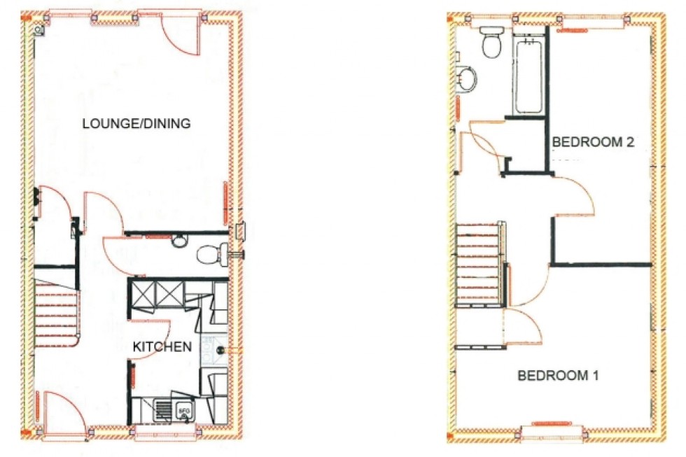 Floorplan for Pershore, Worcestershire