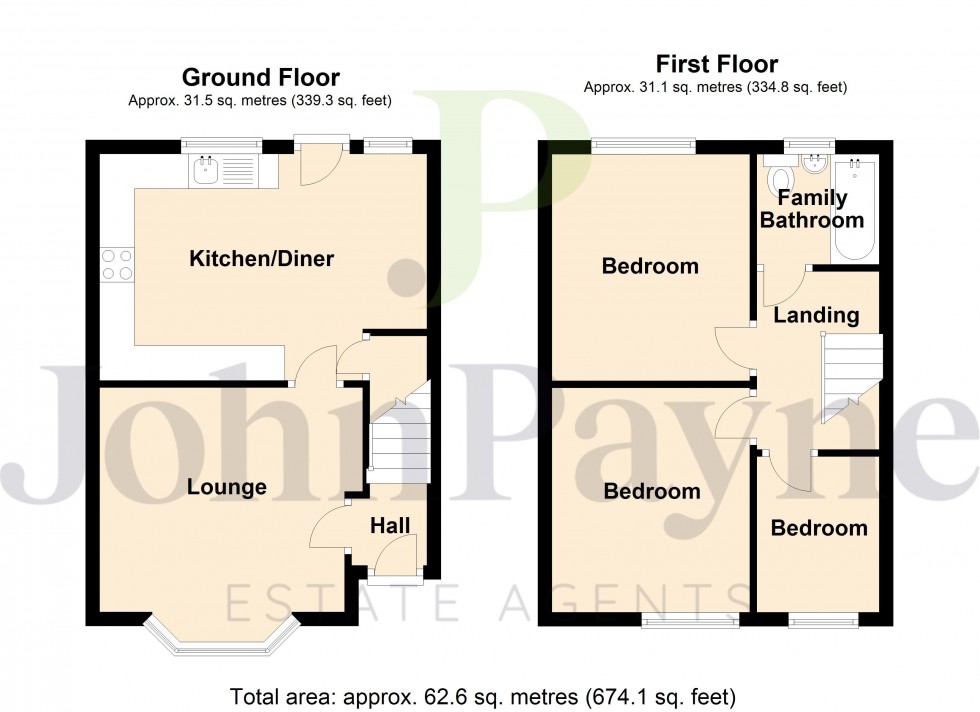 Floorplan for Tile Hill, Coventry