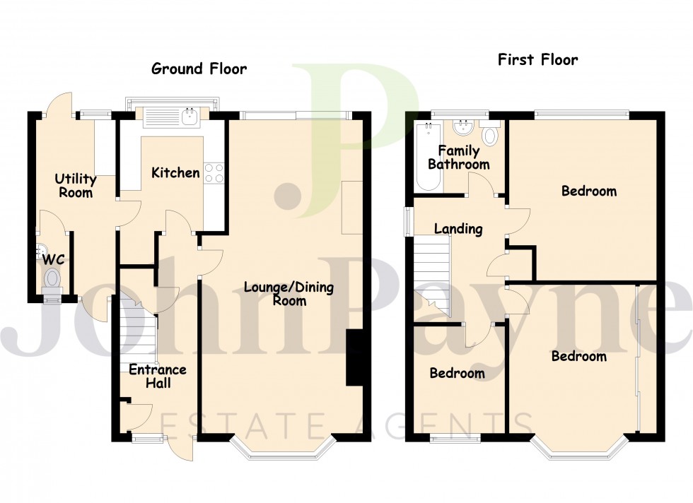 Floorplan for Allesley, Coventry, West Midlands