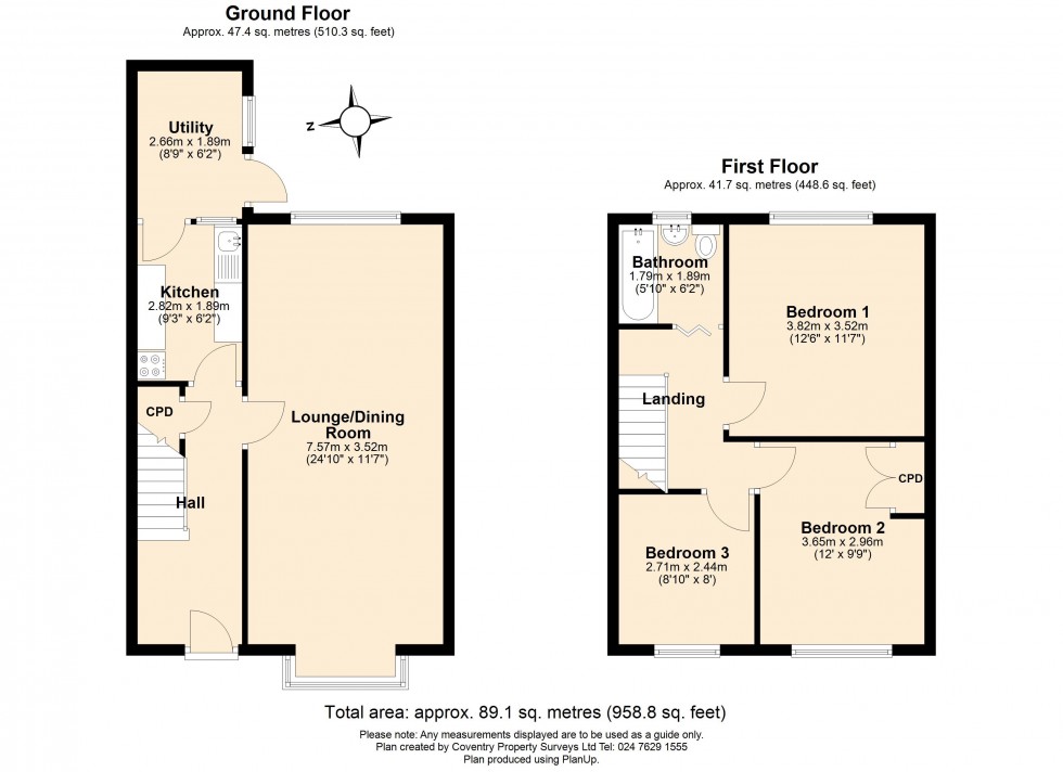Floorplan for Whoberley, Coventry