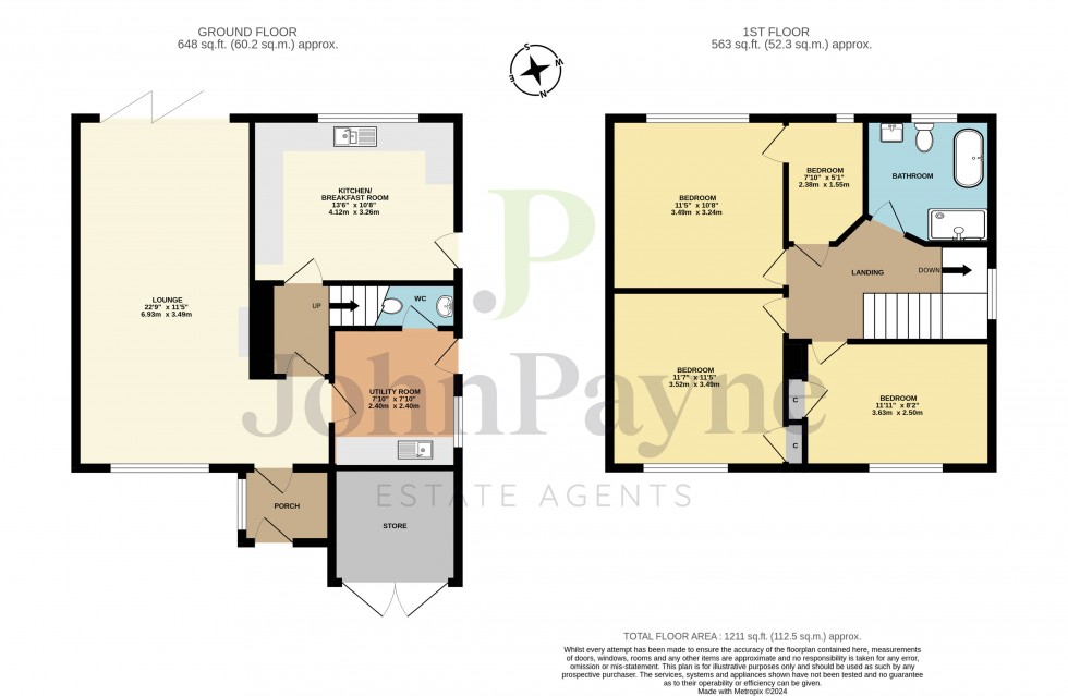 Floorplan for Balsall Common, Coventry, West Midlands