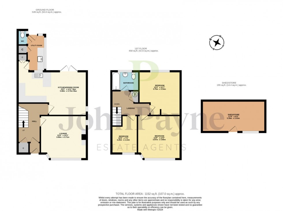 Floorplan for Allesley Park, Coventry